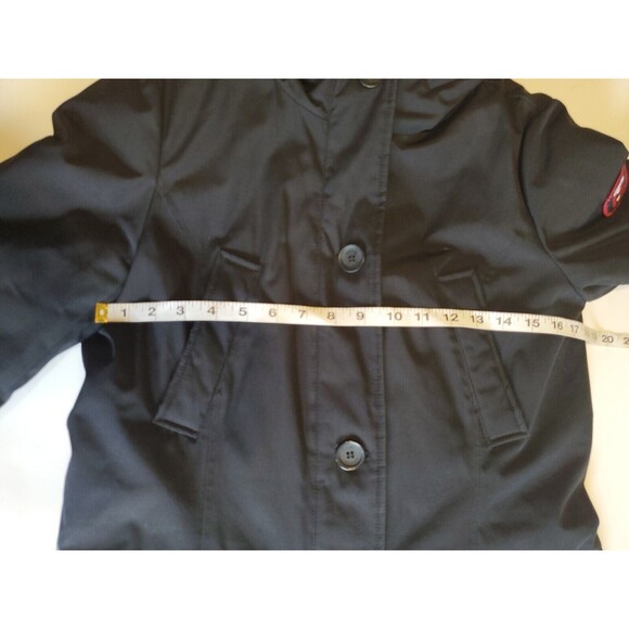 Tommy Hilfiger Smal Winter Coat Hooded Pockets Insulated Zip & Button Close - Picture 10 of 12